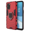 OnePlus 8T Hybrid Case met Ring Houder - Rood