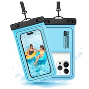 IP68 waterdichte drijvende hoes voor zwemmen, duiken en surfen - Blauw