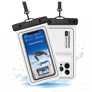 IP68 waterdichte drijvende hoes voor zwemmen, duiken en surfen - Wit