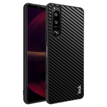 Imak LX-5 Sony Xperia 5 III Hybrid Hoesje - Koolstofvezel - Zwart