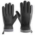 Geïsoleerde Windproof Touchscreen Handschoenen voor Mannen - Zwart