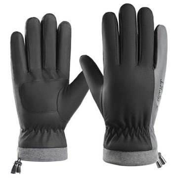 Geïsoleerde Windproof Touchscreen Handschoenen voor Mannen - Zwart