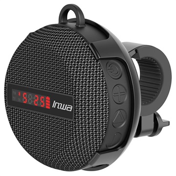 Inwa Bluetooth Speaker met Snelheidsweergave voor Fietsen - IP65 - Zwart