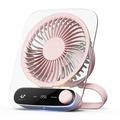 JF136 Breedhoekige, draagbare bureau- en hangventilator met 199 snelheidsniveaus