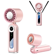 JF163 3-in-1 draagbare nekventilator - 4000mAh - roze