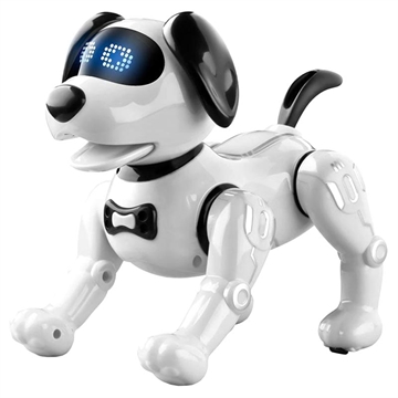JJRC R19 Smart Robot Hond met Afstandsbediening voor Kinderen - Wit / Zwart