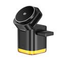 JJT-C53 5-in-1 magnetische draadloze oplader met koeler - Qi 2.2 25W - Zwart