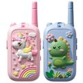 JK200 Kinder Video Walkie-Talkie met Camera - 2 stuks. - Roze Eenhoorn / Blauwe Dinosaurus