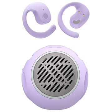 JM13 Pro 2-in-1 Bluetooth Luidspreker & Open-Ear Koptelefoon - Paars
