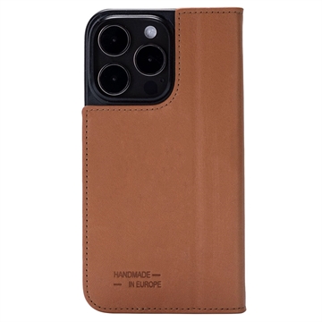 iPhone 15 Pro Max JT Berlin BookCase Tegel Leren Flip Hoesje - Cognac