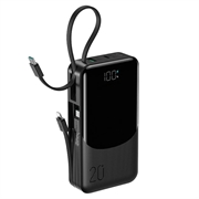 Joyroom JR-PC2 powerbank van 20.000 mAh met 3 ingebouwde kabels en led-display - 22.5W