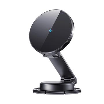 Joyroom JR-ZS408 Magnetische Draadloze Autolader en Autohouder - 15W - Zwart