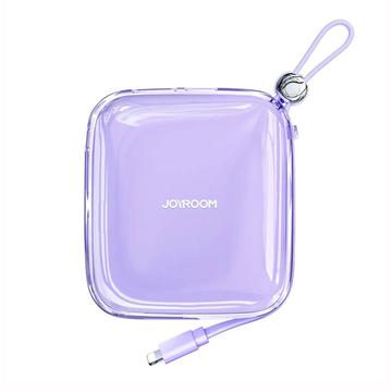 Joyroom Jelly JR-L005 Lightning Power Bank 10000mAh - USB-C, USB-A poorten - Paars