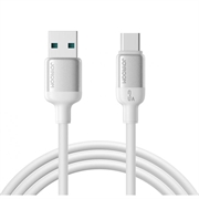 Joyroom S-A62 Lively USB-A/USB-C-kabel - 3A, 480Mbps - 1.2m - wit