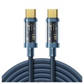 Joyroom S-CC100A20 Braided USB-C Kabel - 100W, 2m - Blauw