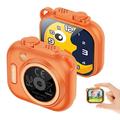KC01 Kindercamera met spelletjes, muziek en 16x zoom - Oranje