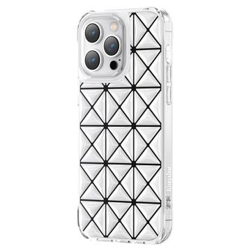 Kingxbar Miya Series iPhone 14 Pro Max Hybride Hoesje - Sneeuw Wit