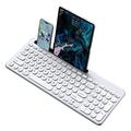 KS184 draadloze toetsenbord- en muizenset met tablet-/smartphonestandaard - grijs
