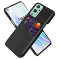 KSQ OnePlus 9 Cover met Kaarthouder - Zwart