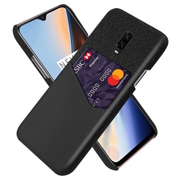 KSQ OnePlus 7 Cover met Kaarthouder - Zwart