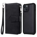 KT Multifunctional Series iPhone 14 Portemonnee Hoesje - Zwart