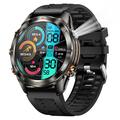 KT80 Sports Smart Watch - 3ATM waterdicht, Bluetooth bellen, 1.46 "HD touchscreen, geïntegreerde zaklamp - Zwart