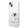Karl Lagerfeld Doorzichtig iPhone 14 Plus TPU Hoesje - Choupette Eten