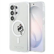 Samsung Galaxy S26 Ultra Karl Lagerfeld IML Choupette Peekaboo Logo magnetische hoesje - Doorzichtig
