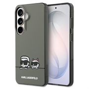 Samsung Galaxy S26 Karl Lagerfeld IML Karl&Choupette Peekaboo Logo magnetische hoesje - Zwart
