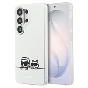 Samsung Galaxy S26 Ultra Karl Lagerfeld IML Karl&Choupette Peekaboo Logo magnetische hoesje - Wit