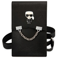 Karl Lagerfeld Ikonik Chain Schoudertas voor Smartphone - Zwart