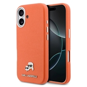iPhone 17 Karl Lagerfeld Karl and Choupette Heads Pins Hoesje - Compatibel met MagSafe