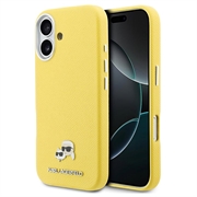 iPhone 17 Karl Lagerfeld Karl and Choupette Heads Pins Hoesje - Compatibel met MagSafe