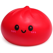 Kawaii Dumpling squishy antistressspeeltje - rood