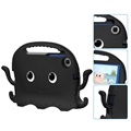 Samsung Galaxy Tab A7 Lite Kinderen Schokbestendige Draaghoesje - Octopus - Zwart