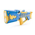 Automatisch bellenblaaspistool in de vorm van een haai voor kinderen met LED-lampjes - Blauw / Geel