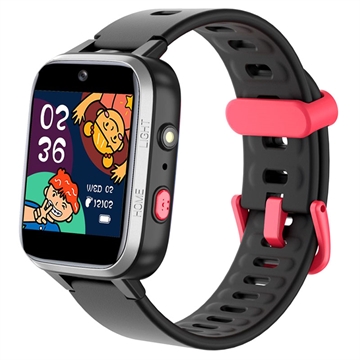 Waterbestendige Smartwatch Y90 Pro met Dubbele Camera voor Kinderen - Zwart