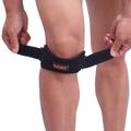 Kniebandage met Silicone Pad - Verstelbaar & Comfortabel - Zwart