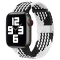 Apple Watch Series Ultra 2/Ultra/9/8/SE (2022)/7/SE/6/5/4/3/2/1 Gebreide Band - 49mm/45mm/44mm/42mm - Zwart / Wit