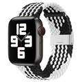 Apple Watch Series Ultra 2/Ultra/10/9/8/SE (2022)/7/SE/6/5/4/3/2/1 Gebreide Band - 49mm/46mm/45mm/44mm/42mm - Zwart / Wit