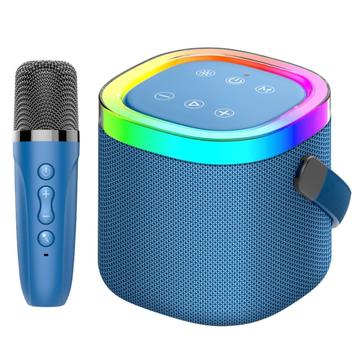 Konfulon F27 Bluetooth karaokespeaker met microfoon - Blauw
