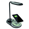 Ksix Energy LED Bureaulamp met Snelle Draadloze Oplader - Zwart