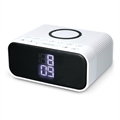 Ksix WUAD Bluetooth Wekker met Draadloze Oplader - Wit