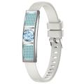L18 Ultradunne fitnesstracker / slimme armband voor dames - Zilver