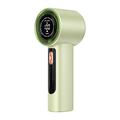 Handventilator met LED-display, 100 snelheidsstanden en Type-C-oplaadpoort - 3000mAh - Groen