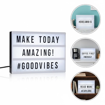 LED lichtbord met letters - 96 Letters/Symbolen