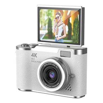 LK007 Flip-Screen Digitale Camera met 32GB Geheugenkaart - Wit