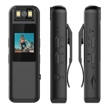 LK2315 HD Sport DV Camera / Mini Bodycam met 180 Draaibare Lens - Zwart
