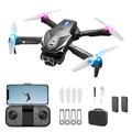 LU600 opvouwbare obstakel-ontwijkende RC drone met cool licht - zwart