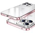 Luphie Anti-Kras iPhone 14 Pro Hybride Hoesje - Roze